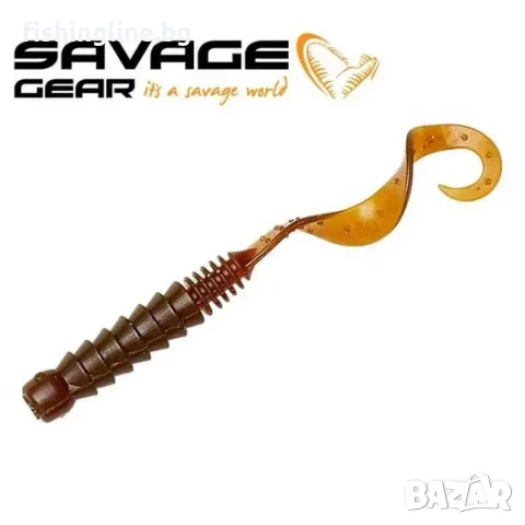 Savage Gear Pro Grub 5 cm – силиконова примамка за костур, пъстърва и бяла риба, снимка 2 - Такъми - 55403965
