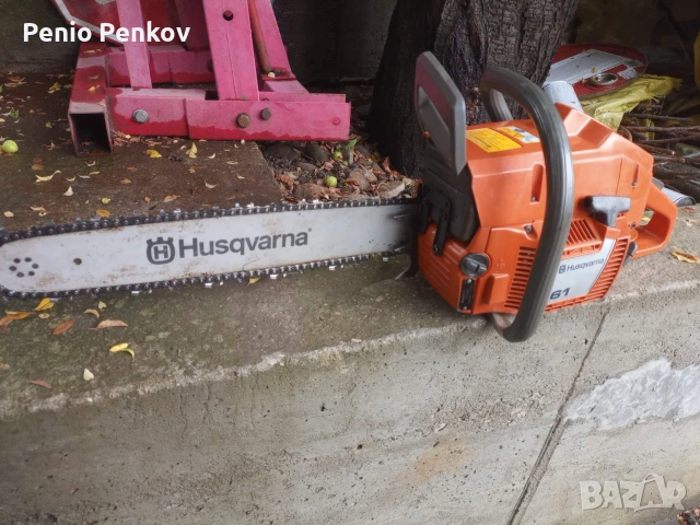 Бензинов трион (резачка) Husqvarna 61, снимка 2 - Моторни триони/резачки - 55025456