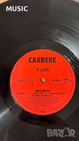 P. Lion - Springtime, снимка 3 - Грамофонни плочи - 54078285