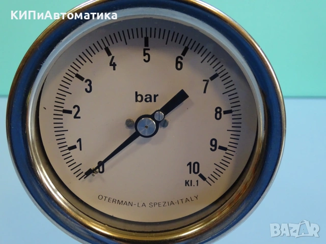 манометър Oterman-La Sprezia Manometer 0-10Bar KL-1, снимка 2 - Резервни части за машини - 54190785