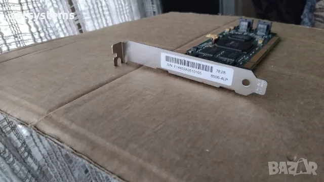3ware Escalade 8506-4LP 4-Port SATA PCI-X RAID Controller Card, снимка 3 - Други - 55333091