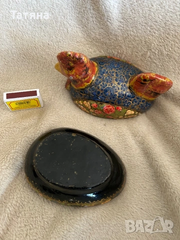 Дървена кутия за бижута или за интериор ръчно рисувана, снимка 3 - Декорация за дома - 54172425