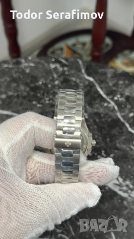 Мъжки часовник Patek Philippe Nautilus Tiffany & Co. Blue Dial, снимка 6 - Мъжки - 55272459
