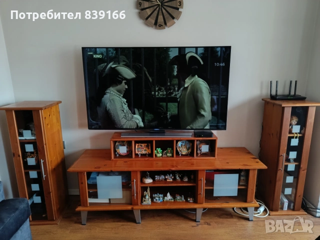 Дървен комплект от естествен материал дъб, снимка 4 - Секции и витрини - 54519795