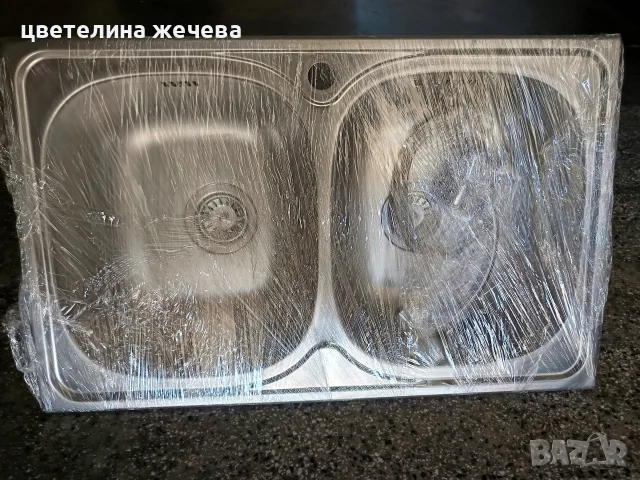 Двойна кухненска мивка, снимка 6 - Мивки - 55502341