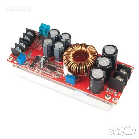 DC-DC Step-Up Boost конвертор 12V-60V 1200W 20A – Регулируем повишаващ модул за соларни 10296, снимка 6 - Друга електроника - 54663143