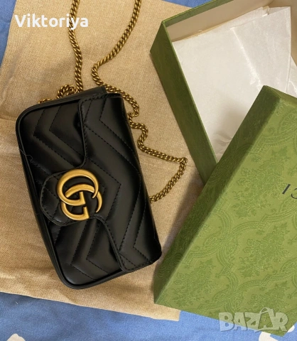 Чисто нова! Малка черна чанта Gucci