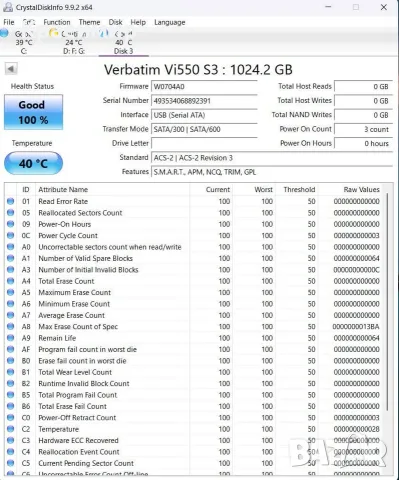 Ново - SSD 1TB + 256GB NVMe, снимка 2 - Твърди дискове - 55504678
