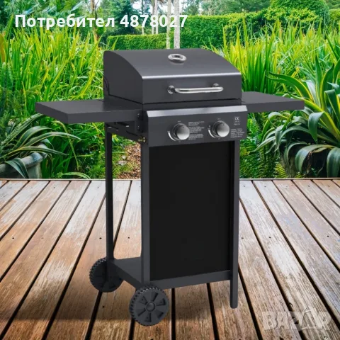 Газово барбекю Muhler с 2 горелки, 2x2.8kW, снимка 2 - Барбекюта - 55572972