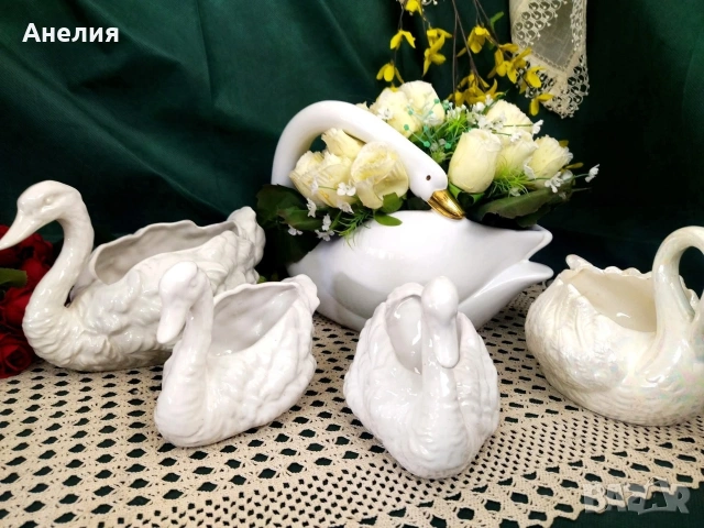 Лебеди кашпи размер и цена на снимките