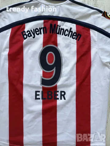 FC Bayern München 1999/2000 – оригинална ретро футболна тениска ELBER #9, снимка 7 - Футбол - 55554507