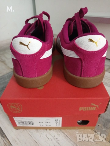 Дамски сникърси Puma Club II естествена кожа, снимка 2 - Маратонки - 54667771