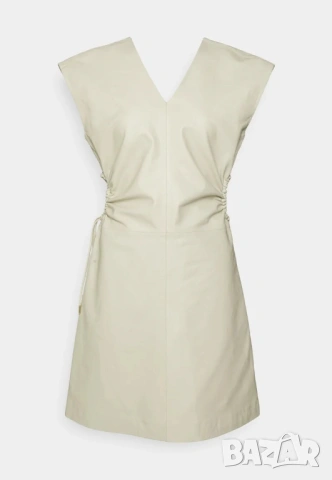  Нова с Етикет STUDIO ID Дамска Кожена Рокля от Естествена Кожа Размер S