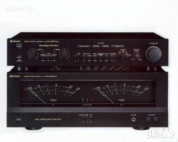 Hitachi HMA-8500 + Hitachi HCA-8500 + Hitachi FT-5500 / Крайно стъпало + Предусилвател и FM Тунер