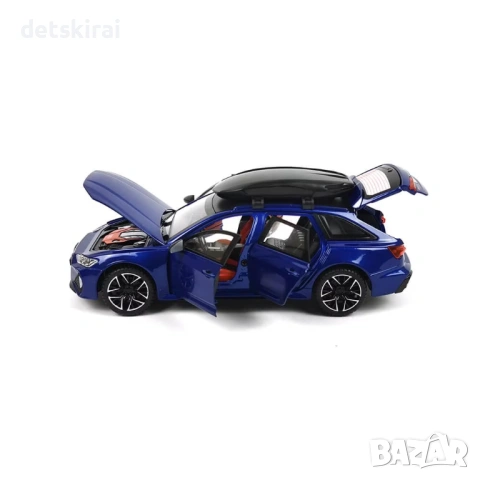 Макетен модел Audi RS6 1:24 с аутобокс, снимка 4 - Коли, камиони, мотори, писти - 54876920