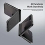 Кожен Калъф за Samsung Galaxy Z Flip8 DUX DUCIS Bril Series с Протектор – Черен, снимка 5