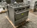 Професионална комбинирана печка TECHNOGAS PTV898XS Газови котлони + Електрическа вентилаторна фурна, снимка 5