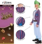 Нов Детски костюм Oompa Loompa Rubies лиценз гащеризон шапка комплект UK дете, снимка 3