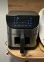 Фритюрник с горещ въздух 8L 1800W с 11 програми, LCD дисплей, таймер и прозорец за наблюдение, снимка 1