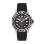 Swiss Military Hanowa Black Marlin Silicone Strap Men Watch SMWGN0001701, снимка 1
