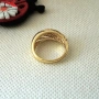 Пръстен с 14К златно покритие 224907, снимка 2