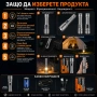 Мощен акумулаторен фенер прожектор YEMAO White Laser 1000 лумена 400 м USB-C Power Bank и къмпинг ла, снимка 4