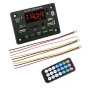 Bluetooth 5.0 аудио модул с усилвател 2x40W, FM радио, MP3, USB, TF карта, 5V-12V 10291, снимка 2