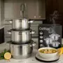 Cheffinger комплект тенджери от неръждаема стомана 3 части, снимка 1