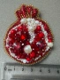 Уникална брошка Handmade - Нар с естествени перли , снимка 8