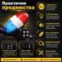 Универсална полицейска сирена за колело звънец звукова аларма за велосипед силни предни светлини, снимка 4