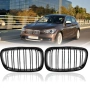 Черни Гланцови Бъбреци с Двойни Ребра за BMW F20 F21 (2010-2014) | Monto.bg, снимка 1