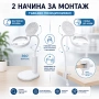 Професионална увеличителна настолна лупа с лед осветление за бродиране, снимка 2