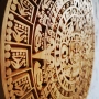 Календар на Ацтеките дърворезба, Aztec Calendar woodcarving , снимка 3
