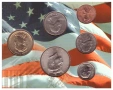 СЕТ С ШЕСТ МОНЕТИ ОТ САЩ /ДВЕ ВЪЗПОМЕНАТЕЛНИ/ , снимка 3