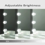 ✨HOLLYWOOD LED Козметично Огледало 58x45 см|Тъч управление |3 цвята светлина |БЕЗПЛАТНА ДОСТАВКА, снимка 7