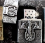 Метална запалка с кръст, снимка 4