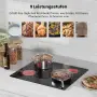 Електрически стъклокерамичен плот за вграждане, 4 зони, 6000W, Touch Control, COVERCOOK, снимка 5