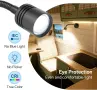 Комплект от 2 броя LED настолна лампа/светлинна стойка с гъвкаво рамо и димиране + 2 USB порта , снимка 5