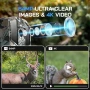 Нова Ловна камера WOLFANG 64MP 4K WiFi Bluetooth IP66 нощно виждане за дивеч, снимка 6