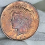 USA 1 Dollar 1923 Peace Dollar • Сребро .900 • патина, снимка 3