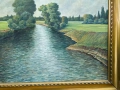 стара маслена картина върху платно с дървена рамка , снимка 9