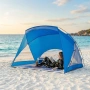 Семейна палатка XXL за плаж и градина с UV50+ защита и водоустойчив под – 273x195x177 см, снимка 2