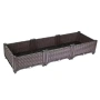 Модулна повдигната леха 120x40x22 см – За зеленчуци, билки и цветя, UV устойчива, кафява, снимка 10
