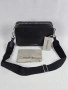 Нова дамска чанта Trussardi - черна crossbody с широк лого колан, снимка 1