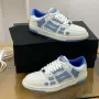 Amiri Skel Top Low Sneakers "White/Light Blue" Унисекс👟Дамски Маратонки👟Мъжки Маратонки Код ch14, снимка 4
