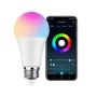 Смарт LED крушка WiFi RGB Tuya 9W E27 – Многоцветна, Гласов контрол, Alexa, Google Home, Smart 10339, снимка 1