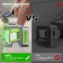 360° Huepar ZK03CG-L лазерен нивелир зелен с 12 кръстосани линии нивел лазер импулсен режим, снимка 7