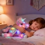 Hopearl Цветна LED музикална плюшена играчка еднорог, светеща, пееща, регулируема сила на звука, при, снимка 1