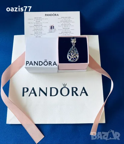Pandora - Нова висулка във форма на капка,р-р 4,5см; 5,2 гр. Сертификат,оригинални опаковки. € 28