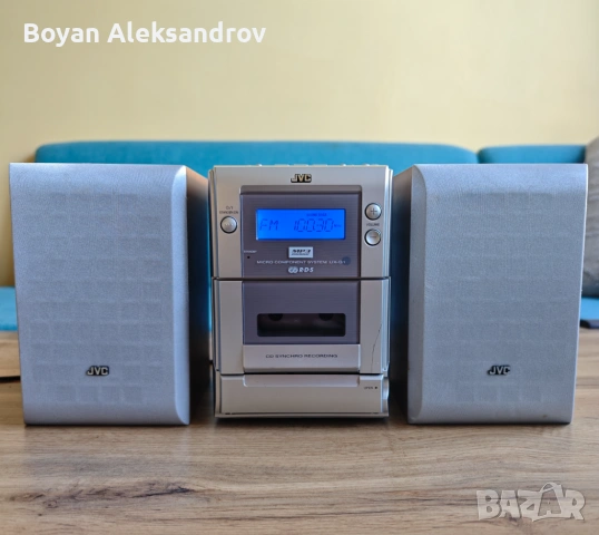 JVC UX‑G1 мини система – CD / MP3 / касета / RDS,